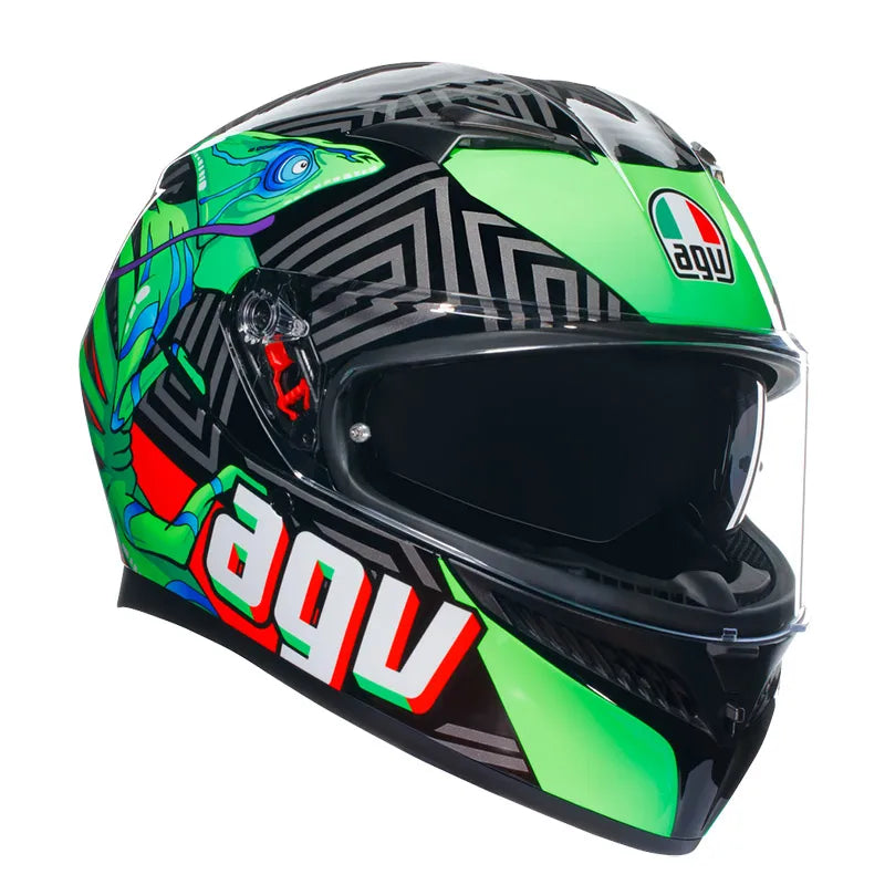 AGV K3 E2206 Kamaleon Helmet black red green