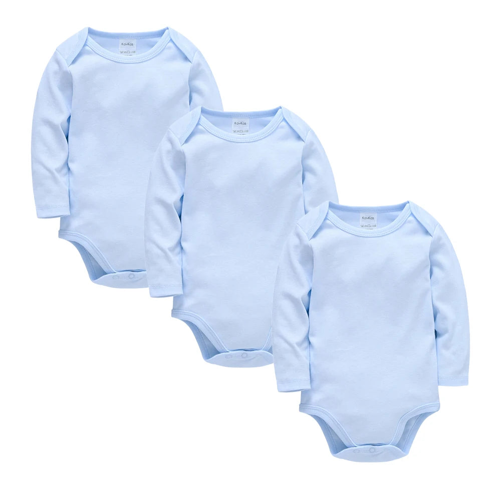Solid White Baby Clothes Long Sleeve Cotton Baby Girls Boys Bodysuit Newborn body bebe 0-24 months Infant Jumpsuit