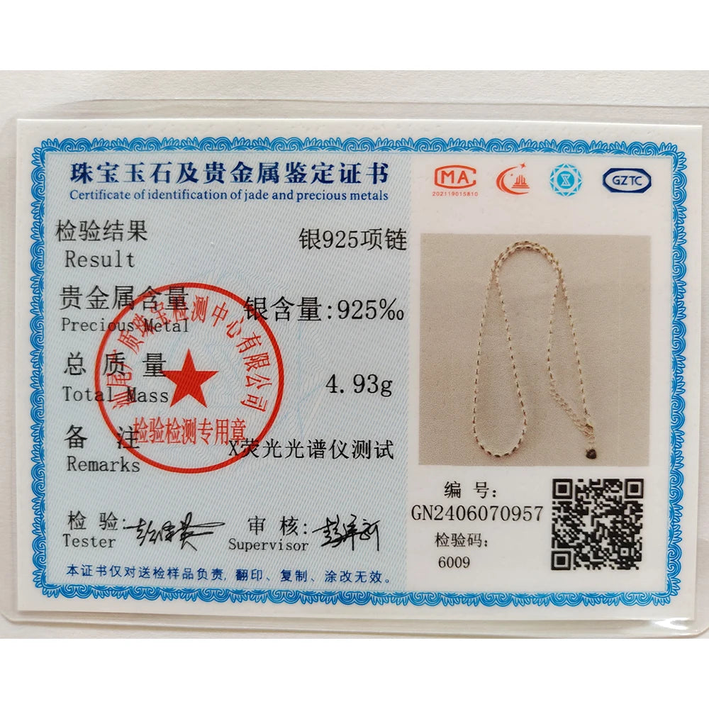 SHANICE S925 Sterling Silver Necklace For Women Fine Choker Olive Bead Gold Chain Clavicle Collier Femme Fine Jewelry Gift