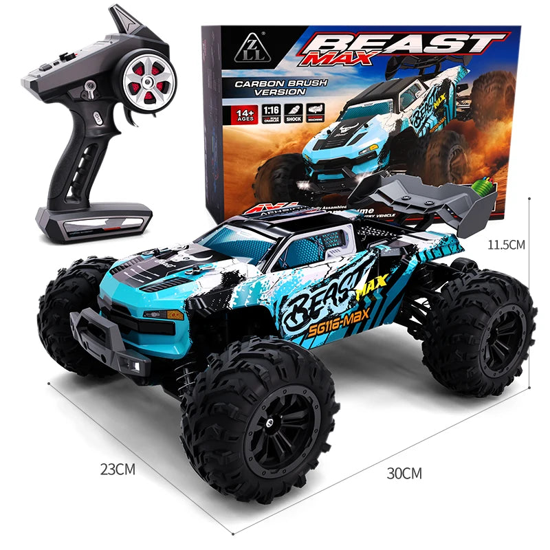 ZLL SG116 MAX 1:16 High Speed Drift Racing Car 80KM/H 4WD Off-Road Drift Remote Control Car SG316 Max Brushless Motor RC Car