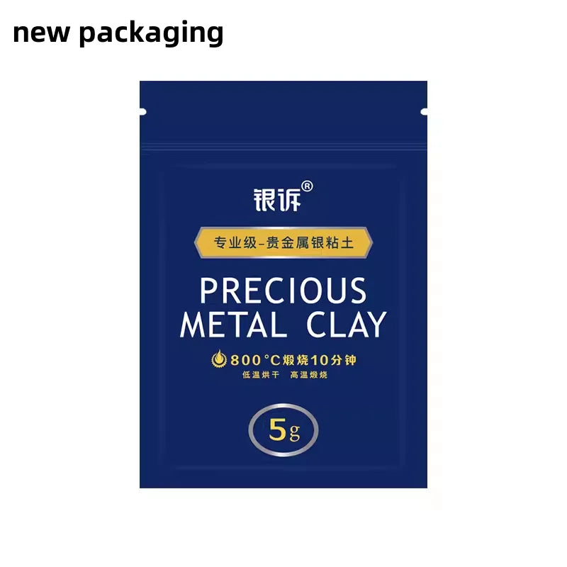 5g/10g/20g Art Silver Clay 999 Sterling Silver Mud Handmade Diy Silver Jewelry Christmas Couple Ring Pendant Birthday Present