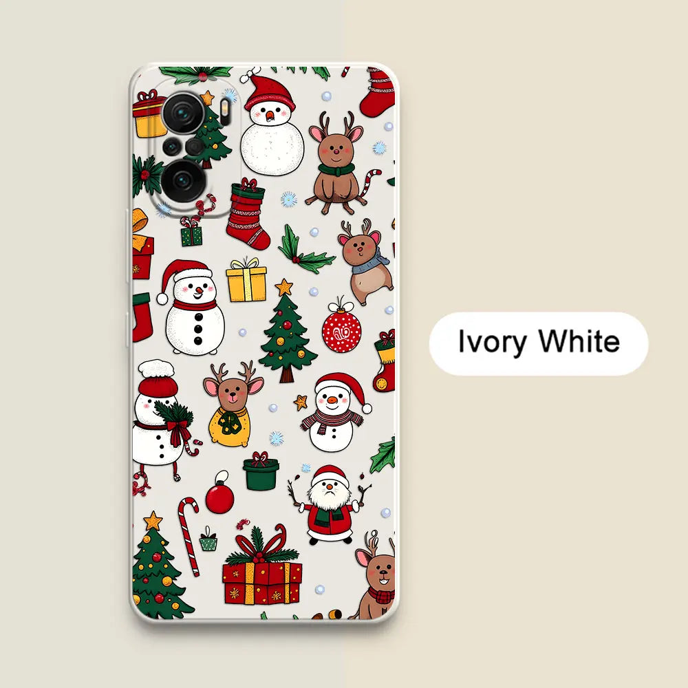 Merry Christmas Trees Bell Case For Xiaomi Poco X7 F7 M7 X4 X5 F6 M6 Pro 5G X3 Mi 11 10T 11T 12T 13T 14T 15T Pro 15 Phone Cover