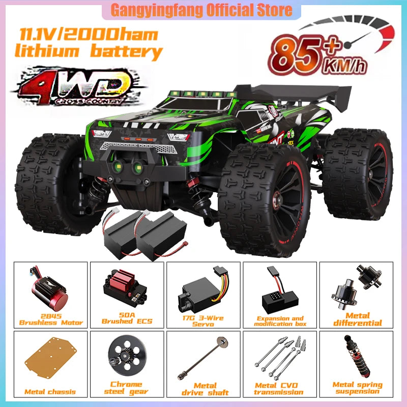 SG116 9522PRO 85KM/H High Speed RC Car Brushless 4WD Off-Road Drift Remote Control Car 1:16 Professional Racing Cars vs SG116MAX