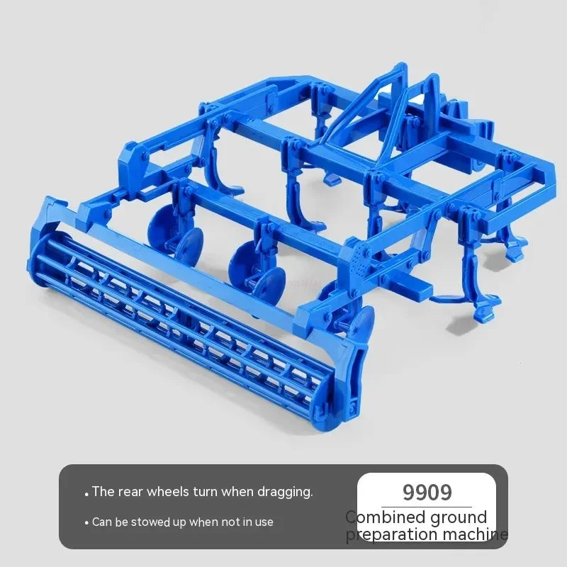 1:24 Inertia Tractor Trailer With Headlights Farm Toy Set Car Truck Farm Simulation Child'S Birthday Christmas New Year Gift