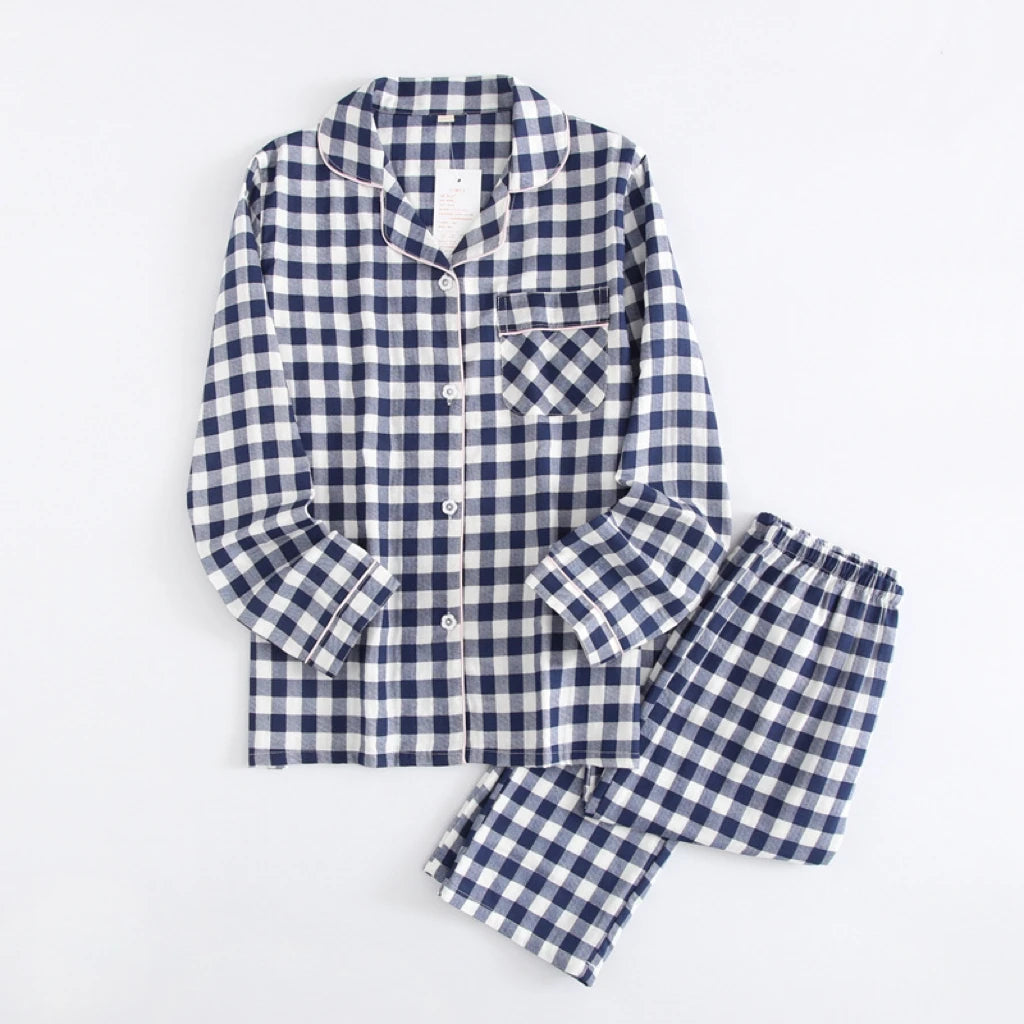 Baby Girl Boy Plaid Cotton Pajamas Set Toddler Teens Child Sleepwear Boutique Kid Home Suit Spring Autumn Baby Clothes 3-12Y