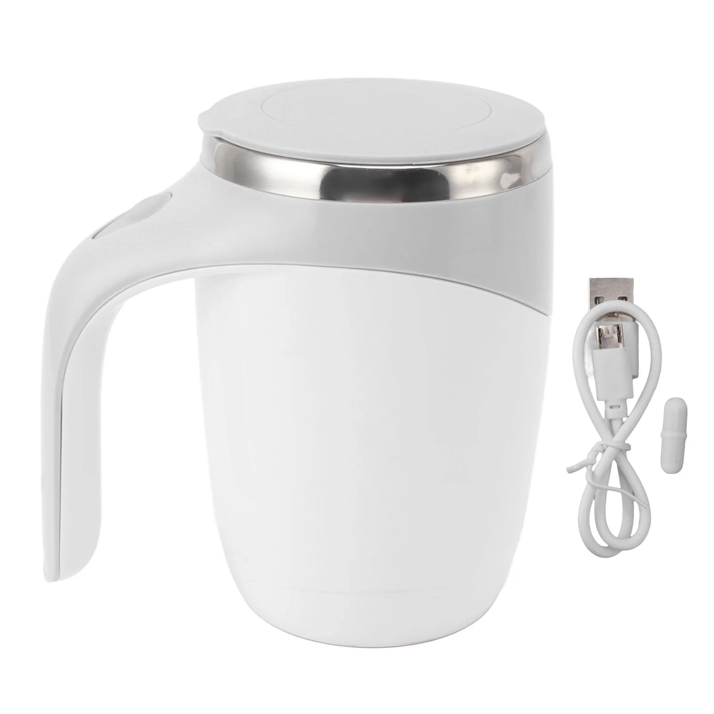 Automatic Magnetic Stirring Coffee Mug Battery Powered Self Stirring Cup Electric Mixing Cup with Stainless Steel Liner