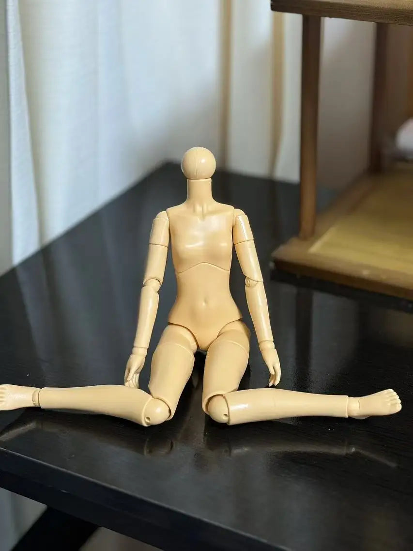 30cm Handmade Makeup Doll Head 1/6 BJD Doll Handmade DIY Sweet Girl Toy Birthday Surprise Christmas Gift