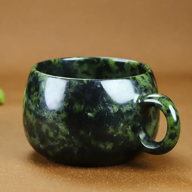 Pure Natural Medicine King Stone Tea Cup Office Coffee Cup Water Cup Magnetic Jade Tea Set Decoration Random Hair