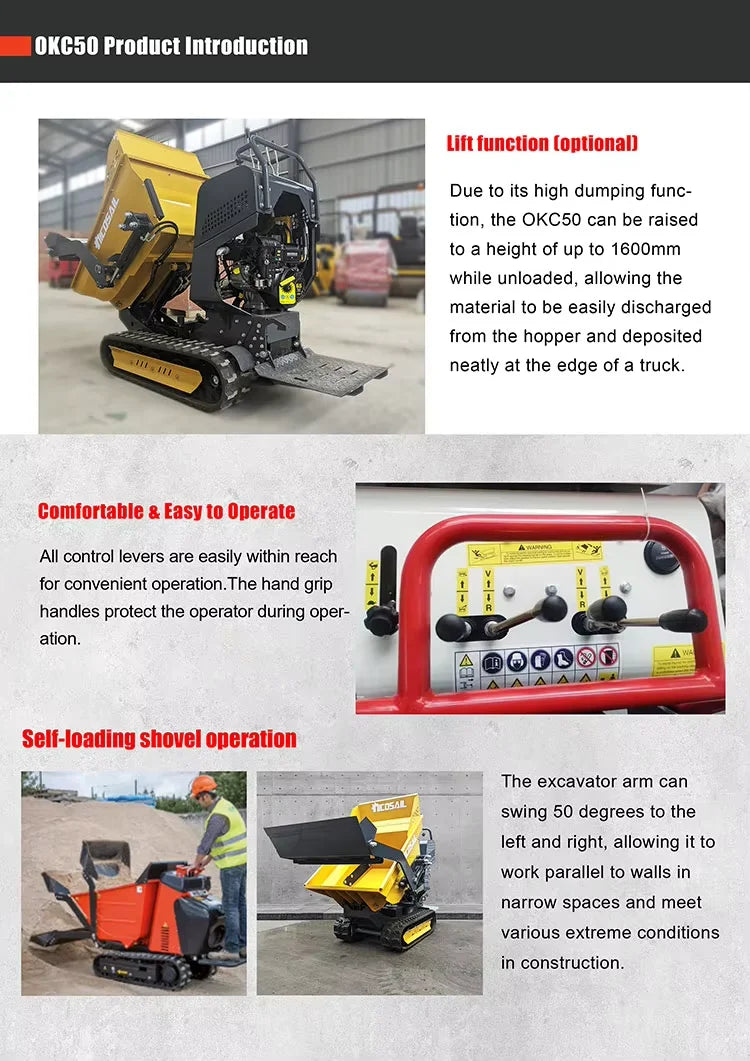 1200KG engineering 360 degree tilt transport dump truck 2025 new model multi-scene use source factory cost price direct sales