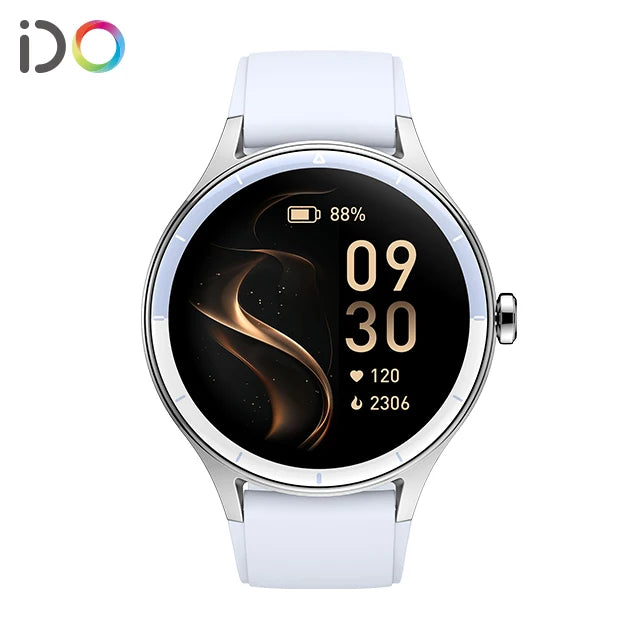 2025 Women's 1.27inch TFT Smart Watch with BT Calling Stress Blood Oxygen Monitor Message Reminder AI Voice Silicone Band