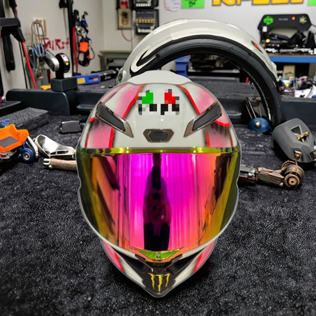 2025  LEAO A-G-V Full Face Motorcycle Helmet -Racing Helmet Lightweight Design with Visor Safety Certified