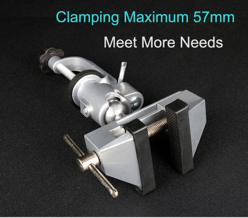 360° Rotating Table Vise Bench Clamp Bracket Multifunctional Electric Grinder Stand Holder Accessories For Dremel Tool