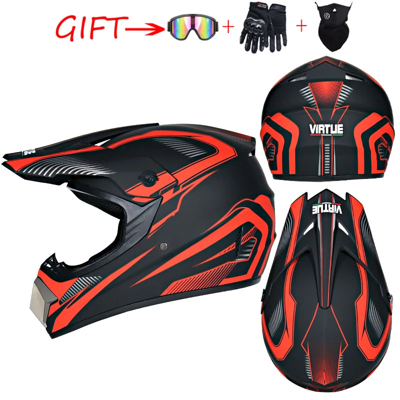 Safety Motocross Helmet Casco Motocross Bicycle Downhill Capacete ATV Cross Helmet Child Motorcycle Helmet Dot Abs 1KG Unisex