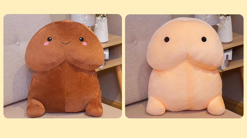 1pc 50CM Cute Penis Plush Toy Pillow Sexy Soft Toy Stuffed Funny Cushion Simulation Lovely Christmas Gift for Girlfriend Lover