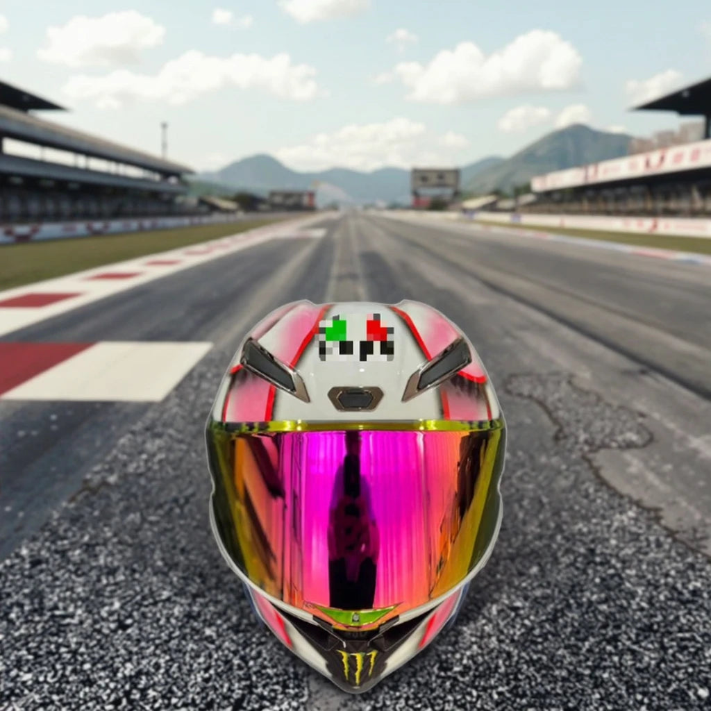 2025  LEAO A-G-V Full Face Motorcycle Helmet -Racing Helmet Lightweight Design with Visor Safety Certified