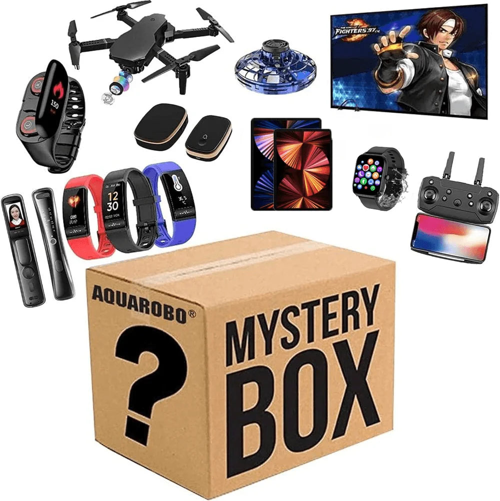 2 Lucky Mystery Box Surprise 100% Surprising Good Reviews on Mysterious Electronic Gadgets Including Smartwatch With TFT Display
