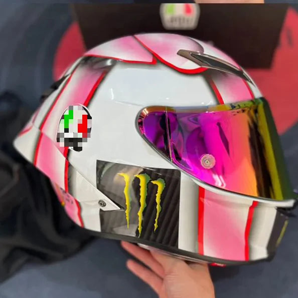 2025  LEAO A-G-V Full Face Motorcycle Helmet -Racing Helmet Lightweight Design with Visor Safety Certified