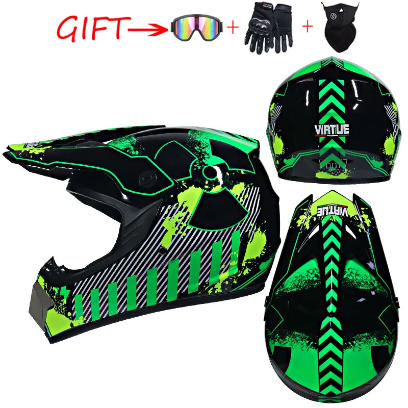 Safety Motocross Helmet Casco Motocross Bicycle Downhill Capacete ATV Cross Helmet Child Motorcycle Helmet Dot Abs 1KG Unisex