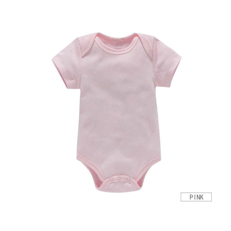 3PCS/Lot Baby Clothes Boy/Girl Baby Bodysuit Summer Clothes Solid Color Romper Soft Cotton Jumpsuit For Newborns Clothing 2021