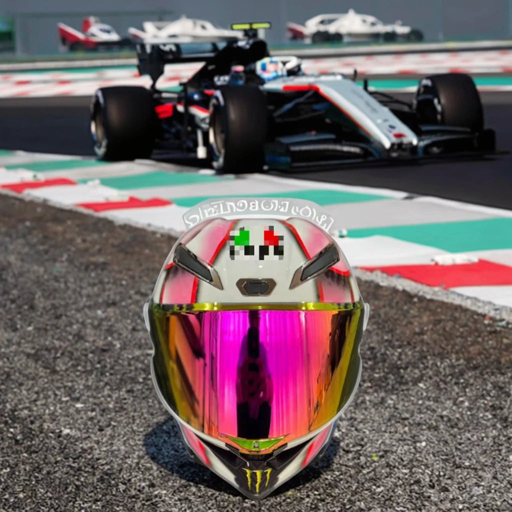 2025  LEAO A-G-V Full Face Motorcycle Helmet -Racing Helmet Lightweight Design with Visor Safety Certified