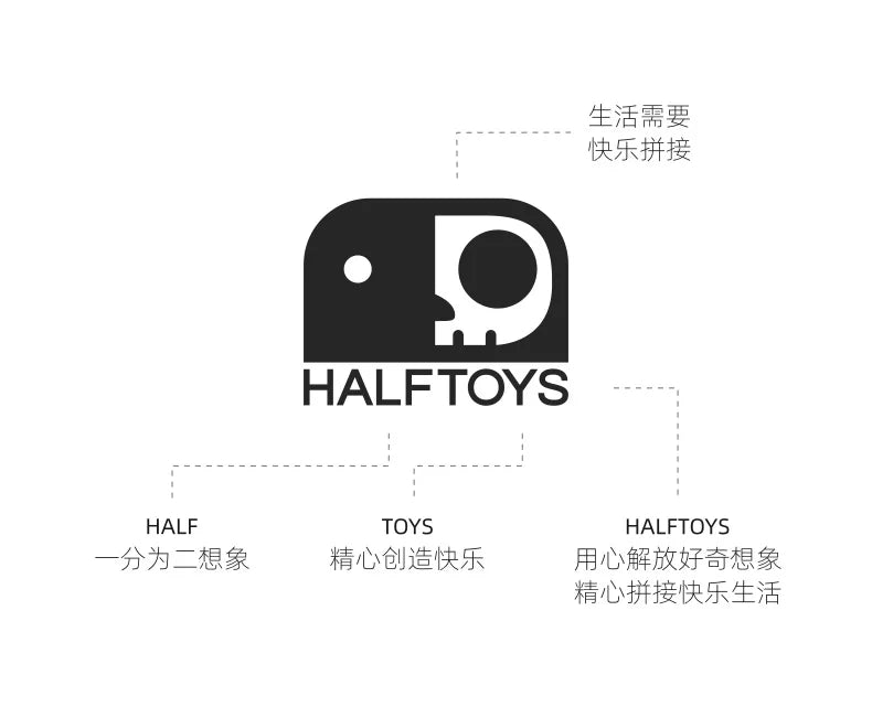 Puzzle DIY Magnetic Construction Set Cute Arboreal Animal Hippo 3D Model Kit Elephant Lion Early Child Educational Toy Halftoys