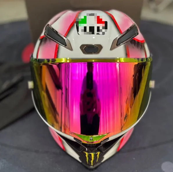 2025  LEAO A-G-V Full Face Motorcycle Helmet -Racing Helmet Lightweight Design with Visor Safety Certified