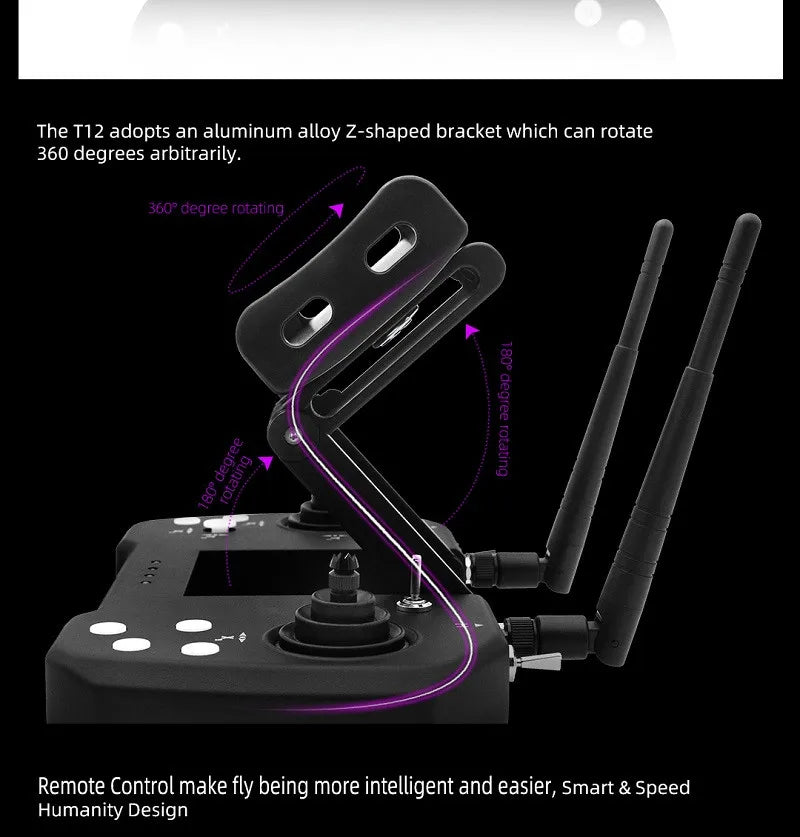 Skydroid T12 12-Channel Remote Control Three-body camera 20km digital map transmission remote control camera 4-in-1