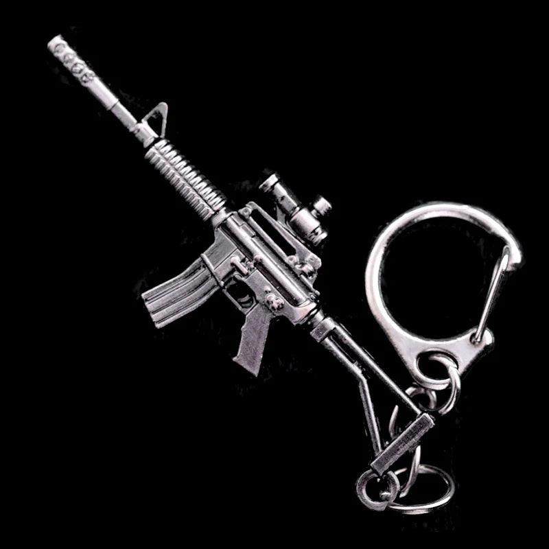 Novelty Counter Strike Gun AK47 Keychain Men Trinket Awp Rifle Sniper CS GO Saber Men's Bag Car Key Chain Jewelry Souvenirs Gift