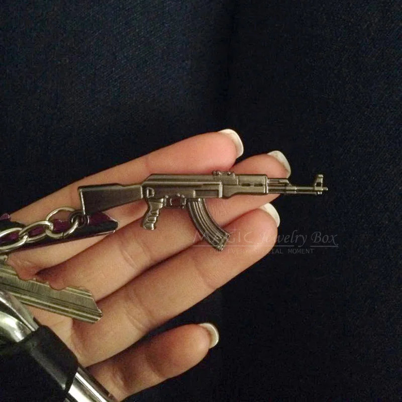 Novelty Counter Strike Gun AK47 Keychain Men Trinket Awp Rifle Sniper CS GO Saber Men's Bag Car Key Chain Jewelry Souvenirs Gift