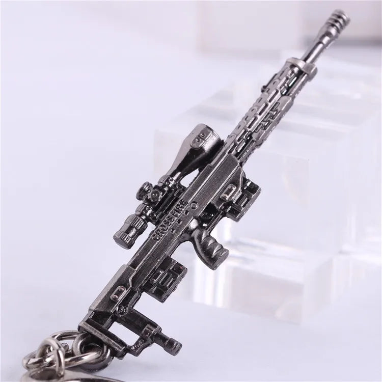 Novelty Counter Strike Gun AK47 Keychain Men Trinket Awp Rifle Sniper CS GO Saber Men's Bag Car Key Chain Jewelry Souvenirs Gift