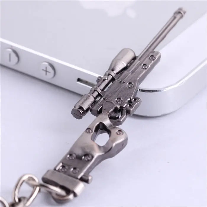 Novelty Counter Strike Gun AK47 Keychain Men Trinket Awp Rifle Sniper CS GO Saber Men's Bag Car Key Chain Jewelry Souvenirs Gift