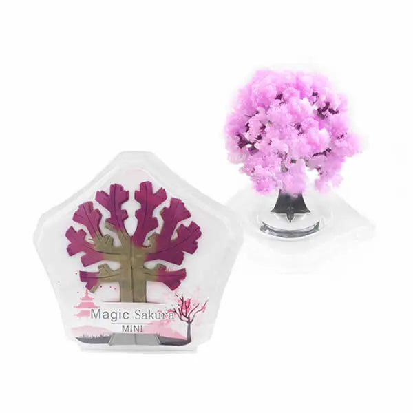 1 PCS 90mm Pink Magic Growing Paper Sakura Tree Magical Christmas Trees Desktop Cherry Blossom Educational Science Toys Funny