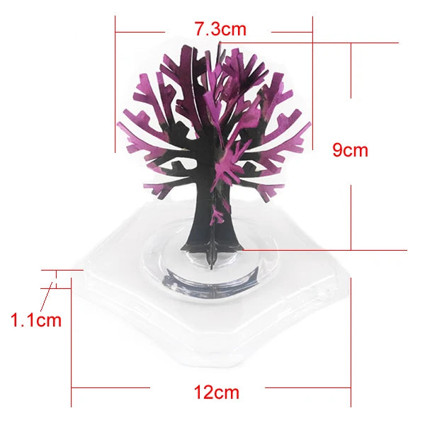 1 PCS 90mm Pink Magic Growing Paper Sakura Tree Magical Christmas Trees Desktop Cherry Blossom Educational Science Toys Funny