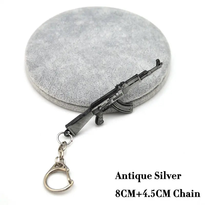 Novelty Counter Strike Gun AK47 Keychain Men Trinket Awp Rifle Sniper CS GO Saber Men's Bag Car Key Chain Jewelry Souvenirs Gift