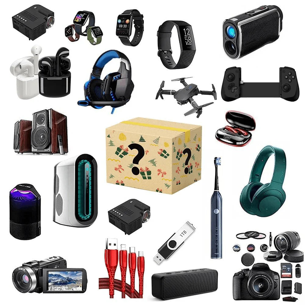 2 Lucky Mystery Box Surprise 100% Surprising Good Reviews on Mysterious Electronic Gadgets Including Smartwatch With TFT Display