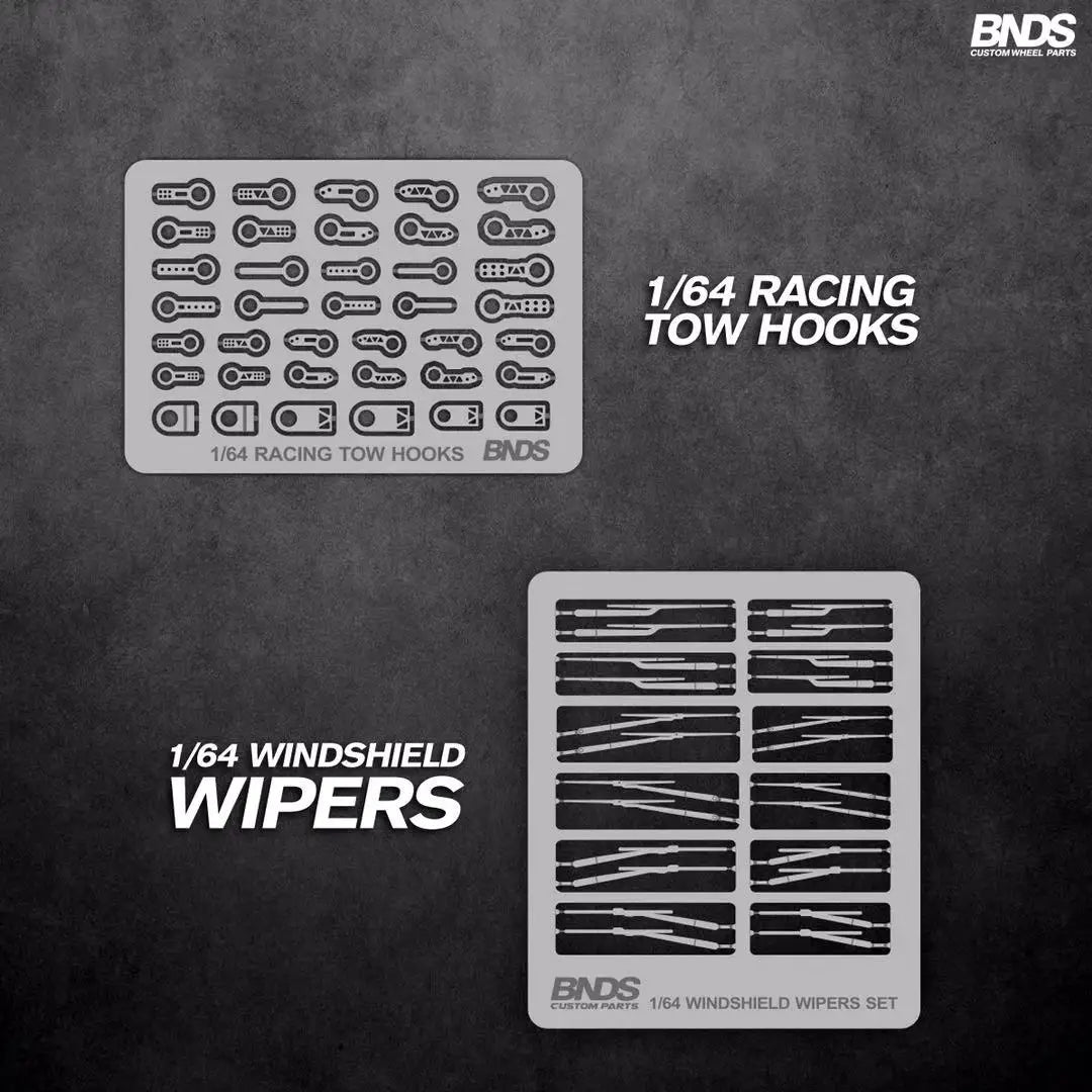 2022Y 1：64 BNDS Brake/Tow Hooks/Windshield Wipers/Pedal/Exhaust Pipe Muffler 1/64 Car Model 64032/64033/64047/64048/64090/64091