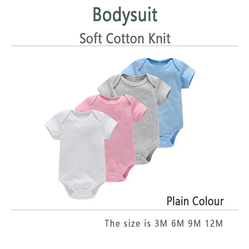 3PCS/Lot Baby Clothes Boy/Girl Baby Bodysuit Summer Clothes Solid Color Romper Soft Cotton Jumpsuit For Newborns Clothing 2021