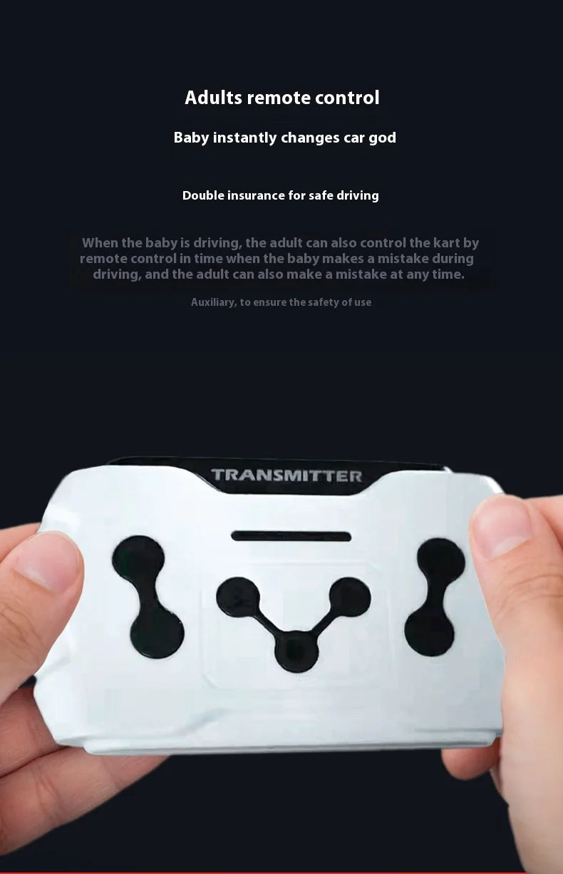 Bedouch Four-Wheel Electric Toy Car for Adults and Kids Battery-Powered Ride for Drifting and Kart Racing