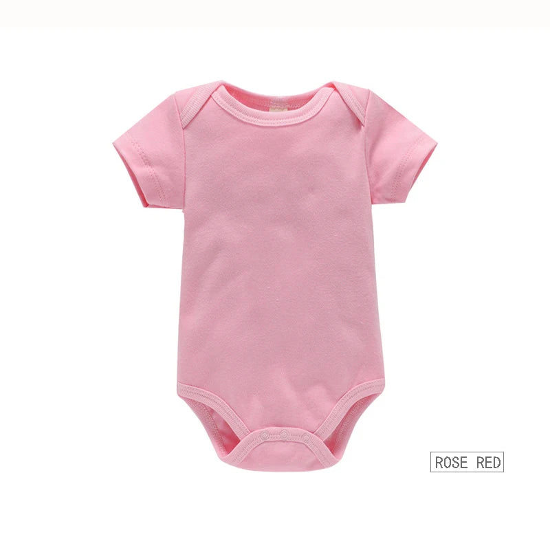 3PCS/Lot Baby Clothes Boy/Girl Baby Bodysuit Summer Clothes Solid Color Romper Soft Cotton Jumpsuit For Newborns Clothing 2021