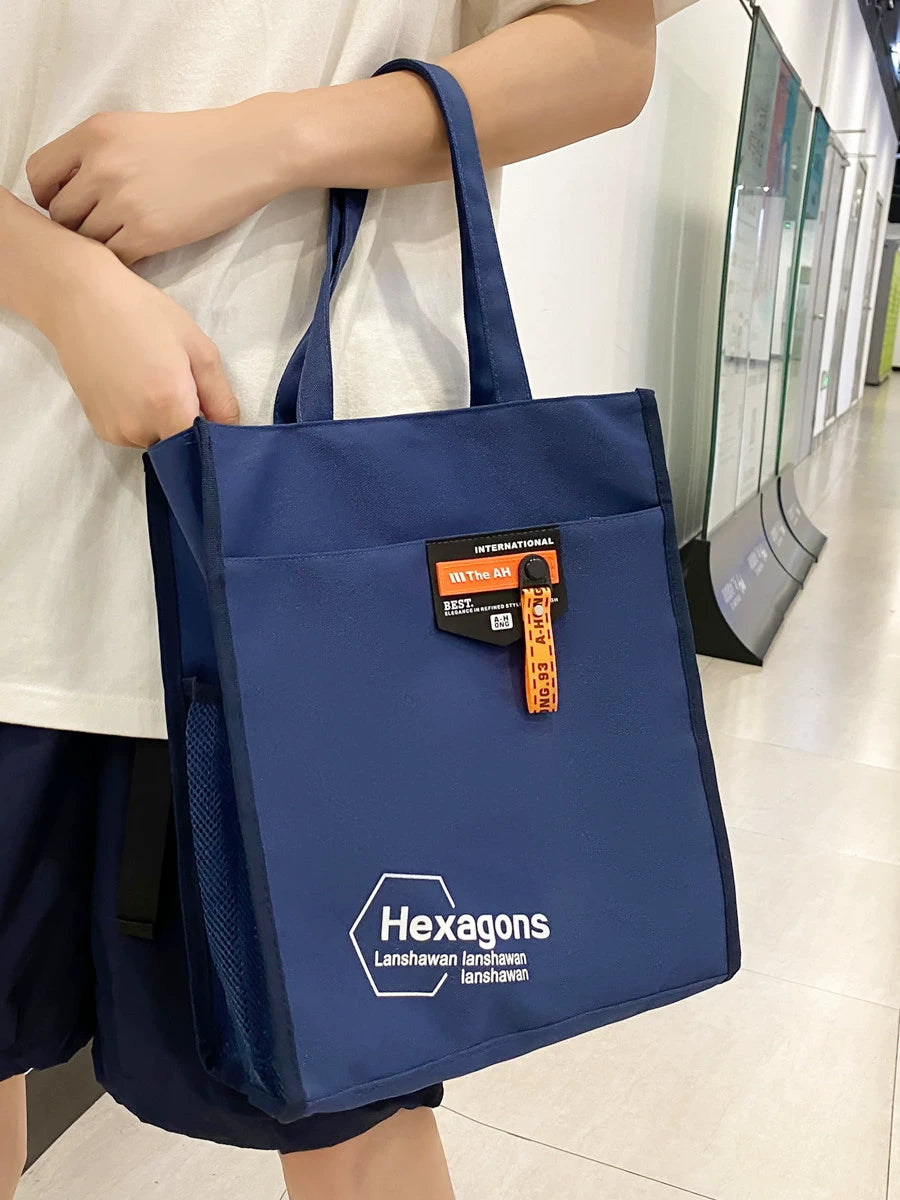 Men Casual Waterproof Oxford Cloth Large Capacity Handbag