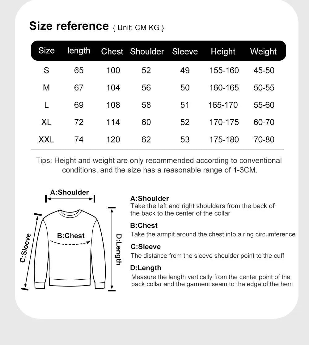 Simple Whatever Letter Printed Men'S Sweatshirt Winter Loose Hoodie Sports Crewneck Fleece Warm Sportswears Basics Men Clothes