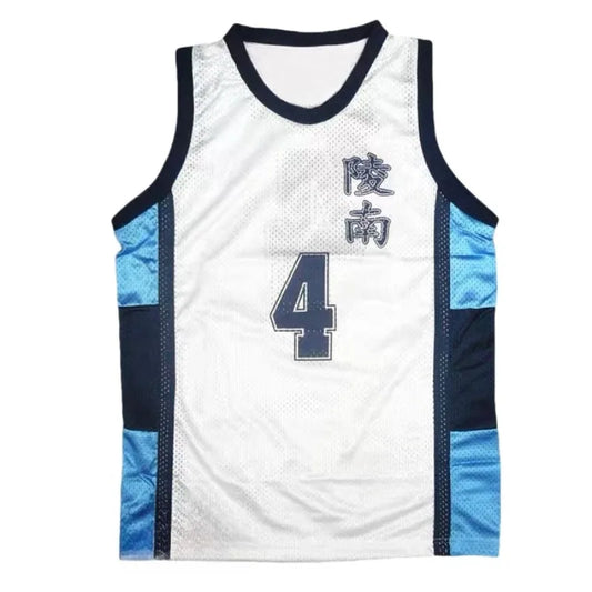 Shohoku Ryonan Anime White Blue Sports Uniform Jersey Shorts Set High School Sendoh Akira Cosplay Basketball Team Costume