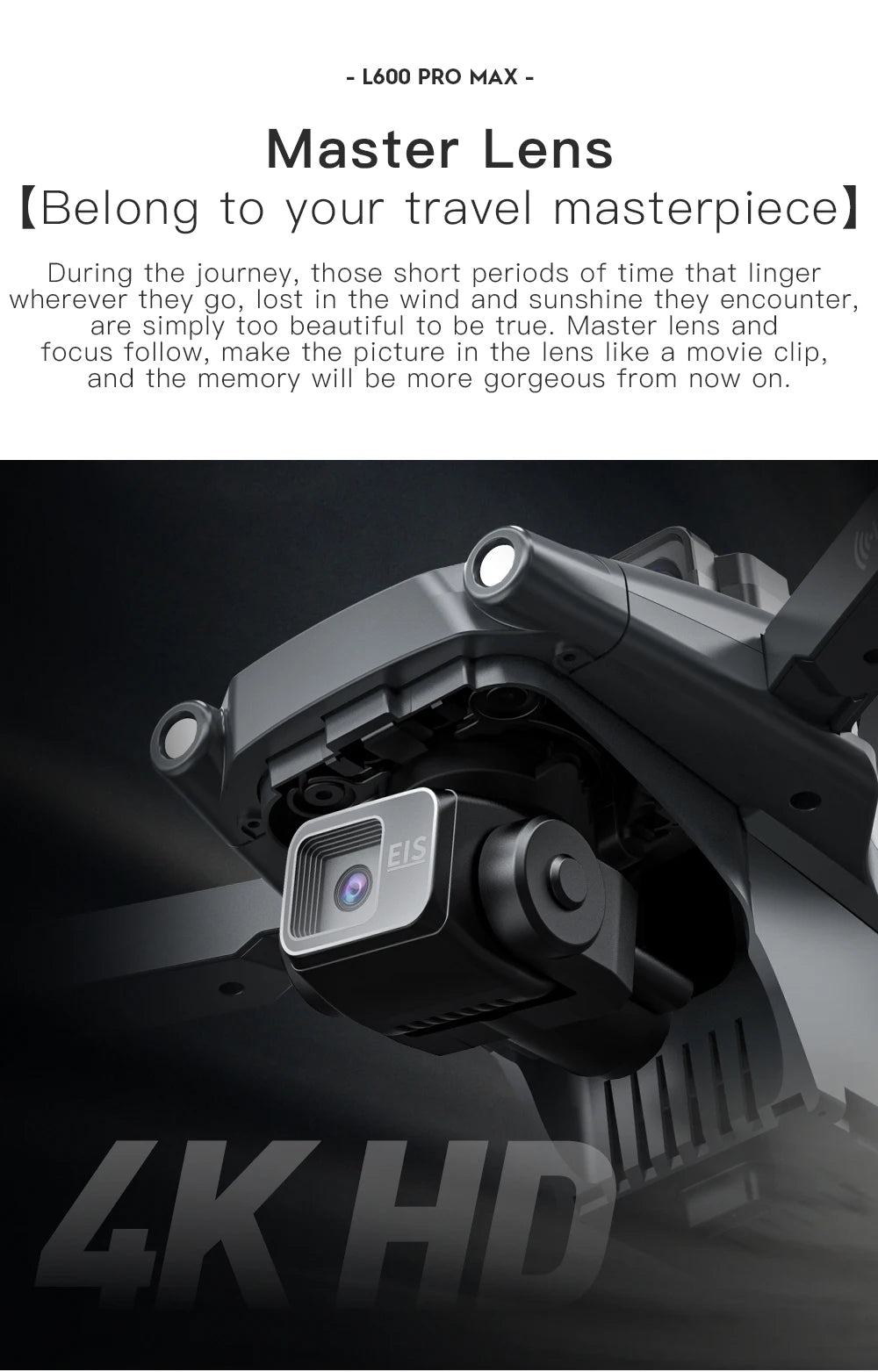 L600 Pro MAX 4K Professional Drone With Camera HD 3-Axis Gimbal GPS Dron 360° Obstacle Avoidance 5G WIFI RC Quadcopter Toys