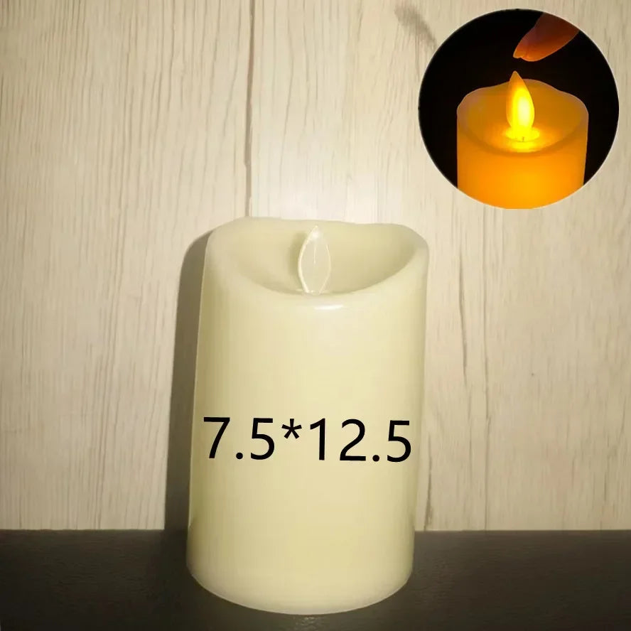 10~1PCS Wholesale LED Candles Flameless Flickering Light Flameless Candle for Christmas Wedding Decor Birthday Party Supplie