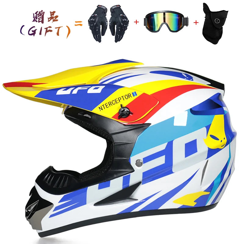 Sturen 3 Stuks Gift Flip Up Motorhelm Kinderen motocross Off Road Helm ATV Dirt bike Downhill MTB DH racing helm.