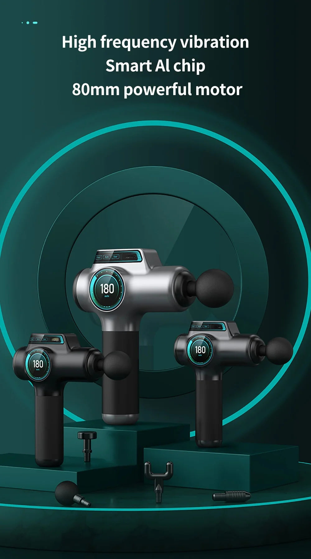 99 Level Massage Gun Fascia Deep Muscle Relax Body Neck Massager Electric Fitness Equipment Noise Reduction Male Female