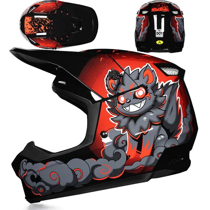 Motorcycle Helmet Professional Motocross Off Road Helm Children Off-road Casque Capacete De Motocicleta