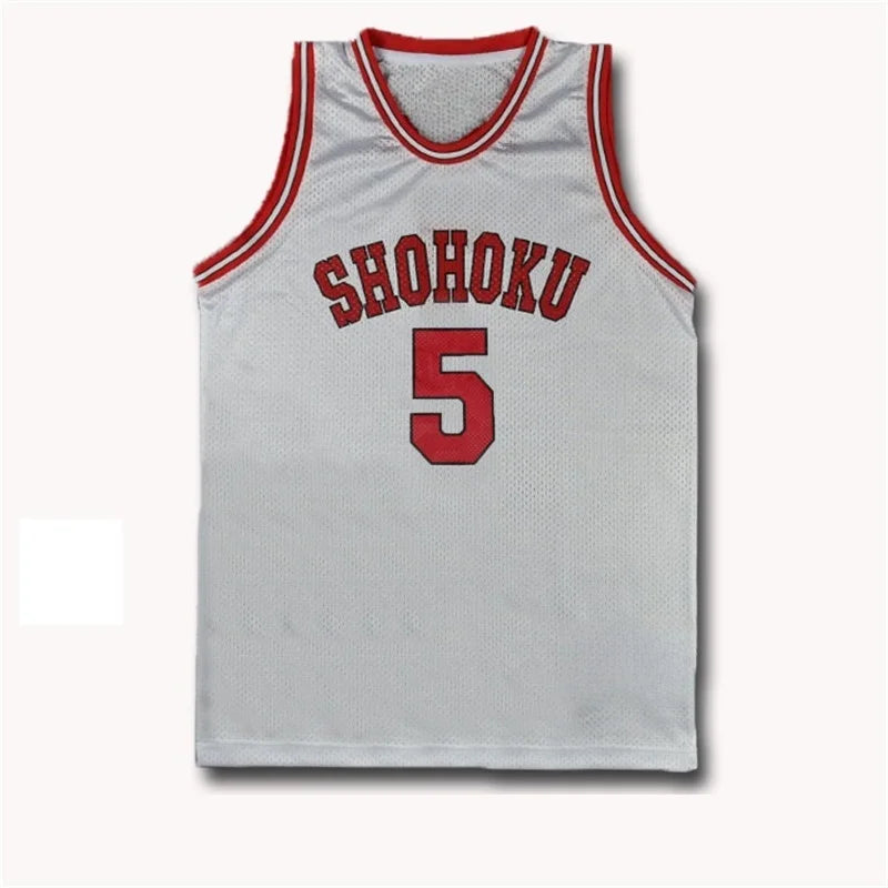 Shohoku School Basketball Team Jersey Anime Sakuragi Hanamichi Rukawa Cosplay Slam Dunk Jersey QUICKY DRYING Sportswear Package