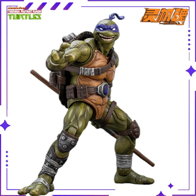 Lingjihun Original New Product Ninja Turtles Raphael Michelangelo Anime Finished Product Movable Doll Model Toy Handmade inStock