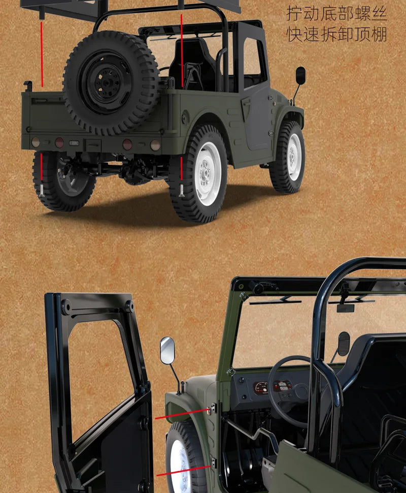 New WPL C84 RC Car 1/10 Jimny Remote Control Off-Road Car 4WD 2.4G Climbing Truck For Kids Adults Gifts Toys